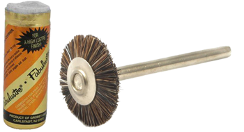 Polishing compound and brush